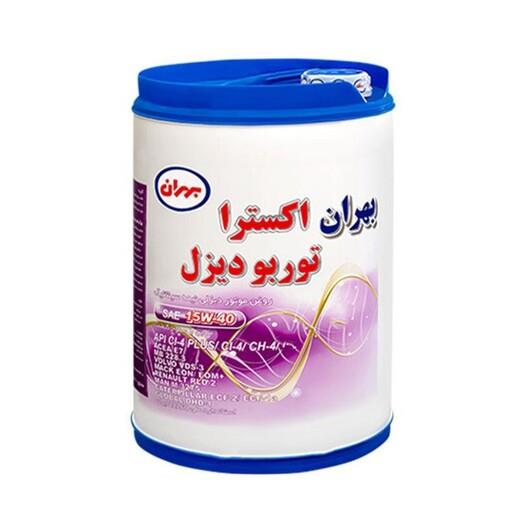 روغن موتور خودرو بهران اکسترا توربو دیزل 15w40 (تک و عمده) حجم 20 لیتر